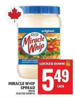 Food Basics Miracle Whip Spread offer
