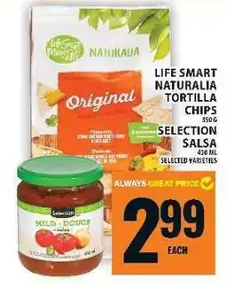 Food Basics Life Smart Naturalia Tortilla Chips & Selection Salsa offer