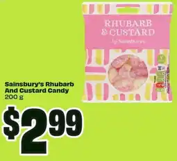 FreshCo Sainsbury's rhubarb and custard candy offer