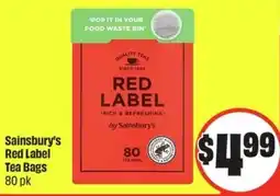 FreshCo Sainsbury's red label tea bags offer