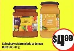 FreshCo Sainsbury's marmalade or lemon curd offer