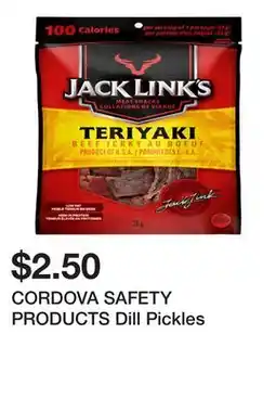 Dollarama CORDOVA SAFETY PRODUCTS Dill Pickles offer