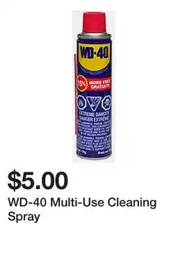 Dollarama WD-40 Multi-Use Cleaning Spray offer