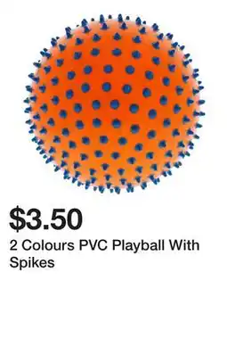 Dollarama 2 Colours PVC Playball With Spikes offer