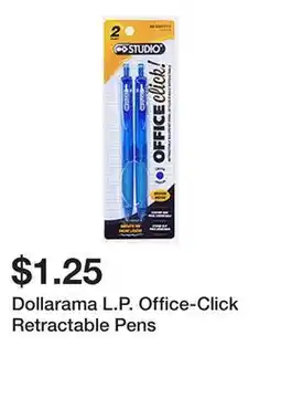 Dollarama Dollarama L.P. Office-Click Retractable Pens offer