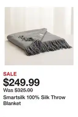 TSC Stores Smartsilk 100% Silk Throw Blanket offer