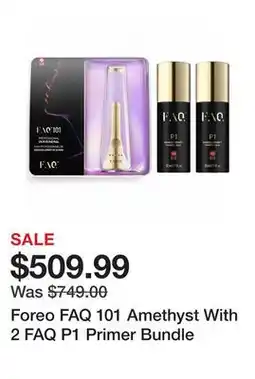 TSC Stores Foreo FAQ 101 Amethyst With 2 FAQ P1 Primer Bundle offer