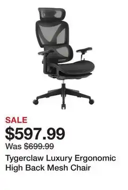 TSC Stores Tygerclaw Luxury Ergonomic High Back Mesh Chair offer