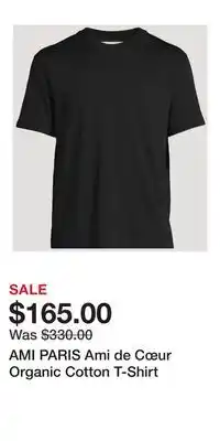 Holt Renfrew AMI PARIS Ami de Cœur Organic Cotton T-Shirt offer