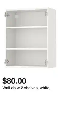 IKEA Wall cb w 2 shelves, white offer