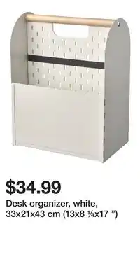 IKEA Desk organizer, white, 33x21x43 cm (13x8 ¼x17 ) offer