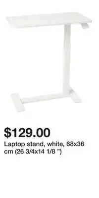 IKEA Laptop stand, white, 68x36 cm (26 3/4x14 1/8 ) offer