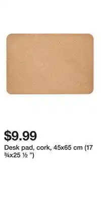 IKEA Desk pad, cork, 45x65 cm (17 ¾x25 ½ ) offer