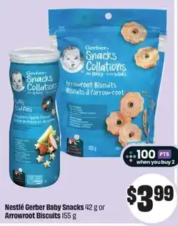 FreshCo Nestlé Gerber Baby Snacks or Arrowroot Biscuits offer