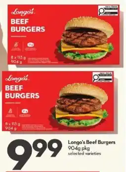 Longo's Longo's Beef Burgers offer