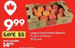 Longo's Longo's Fresh Ontario Peaches offer