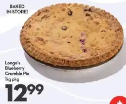 Longo's Longo's Blueberry Crumble Pie offer