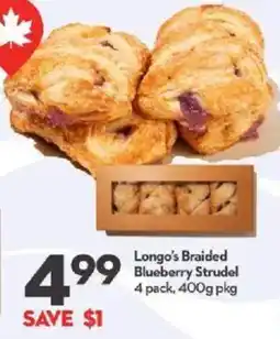 Longo's Longo's Braided Blueberry Strudel offer