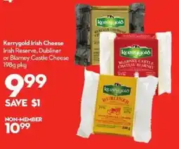 Longo's Kerrygold Irish Cheese Irish Reserve, Dubliner or Blamey Castle Cheese offer