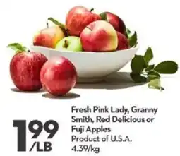 Longo's Fresh Pink Lady, Granny Smith, Red Delicious or Fuji Apples offer