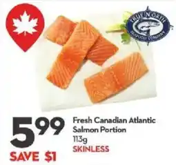 Longo's Fresh canadian atlantic salmon portion offer