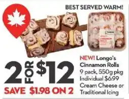 Longo's Longo's Cinnamon Rolls offer