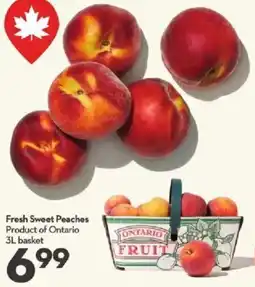 Longo's Fresh Sweet Peaches offer