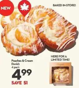Longo's Peaches & Cream Danish offer