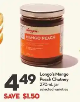 Longo's Longo's Mango Peach Chutney offer