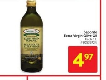 Walmart Saporito extra virgin olive oil offer