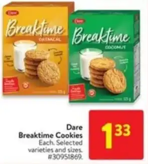 Walmart Dare breaktime cookies offer