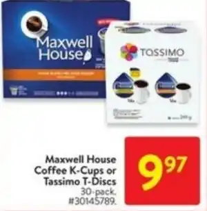 Walmart Maxwell house coffee k-cups offer