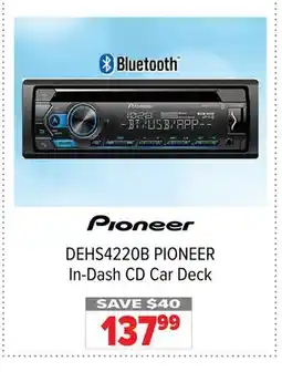 2001 Audio Video DEHS4220B PIONEER In-Dash CD Car Deck offer