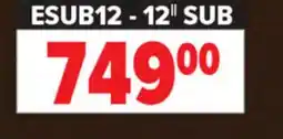 2001 Audio Video ESSENTIALSSUB12 - ESSENTIALS SUBWOOFER 12 offer