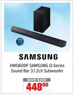 2001 Audio Video HWQ600F SAMSUNG Q-Series Sound Bar 3.1.2ch Subwoofer offer