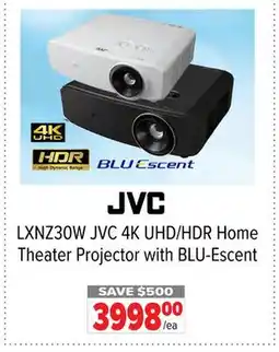 2001 Audio Video LXNZ30W JVC 4K UHD/HDR Home Theater Projector with BLU-Escent offer