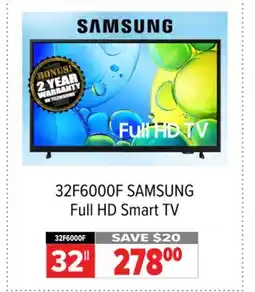 2001 Audio Video SAMSUNG 32 Full HD Smart TV offer