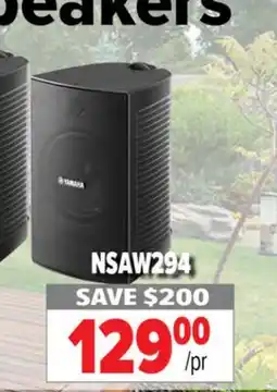 2001 Audio Video NSAW294 Indoor/Outdoor Speakers offer