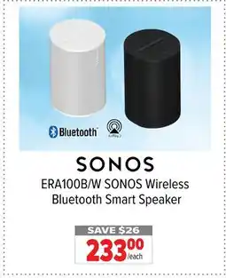 2001 Audio Video SONOS Wireless Bluetooth Smart Speaker offer