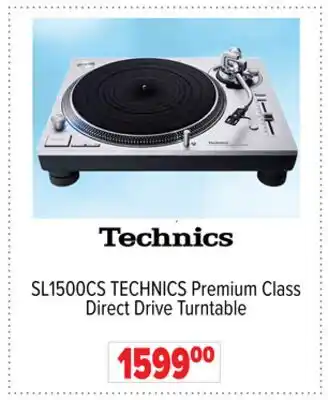 2001 Audio Video SL1500CS TECHNICS Premium Class Direct Drive Turntable offer