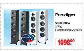 2001 Audio Video SE6000B/W 3-Way Floorstanding Speakers offer