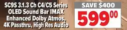 2001 Audio Video SC9S 3.1.3 Ch C4/C5 Series OLED Sound Bar IMAX Enhanced Dolby Atmos 4K Passthru, High Res Audio offer
