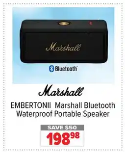 2001 Audio Video EMBERTONII Marshall Bluetooth Waterproof Portable Speaker offer