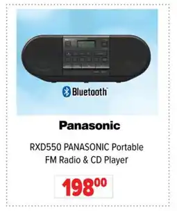 2001 Audio Video RXD550 PANASONIC Portable FM Radio & CD Player offer