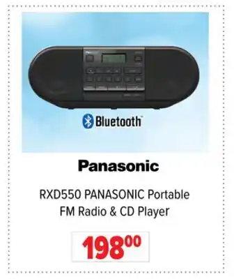2001 Audio Video RXD550 PANASONIC Portable FM Radio & CD Player offer
