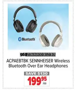 2001 Audio Video SENNHEISER Wireless Bluetooth Over Ear Headphones offer