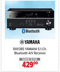 2001 Audio Video RXV385 YAMAHA 5.1-Ch. Bluetooth A/V Receiver offer