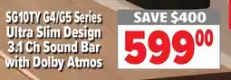 2001 Audio Video SG10TY G4/G5 Series SAVE $400 Ultra Slim Design 3.1 Ch Sound Bar 59900 with Dolby Atmos offer