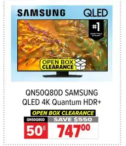 2001 Audio Video SAMSUNG 50 QLED 4K Quantum HDR+ offer