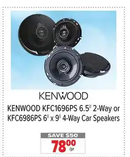 2001 Audio Video KENWOOD KFC1696PS 6.5 2-Way or KFC6986PS 6 x 9 4-Way Car Speakers offer